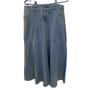 Vintage NWT | Attitudes | Fit and Flare Rhinestone  Denim Skirt | Size 10 [118]